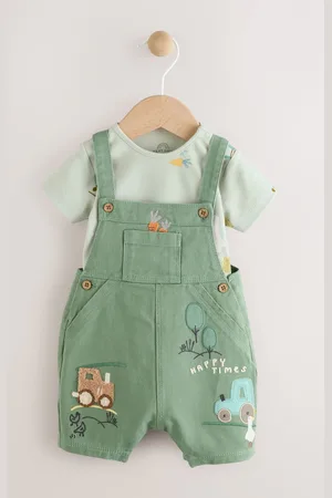 Next Farm Baby Dungarees and Bodysuit Set (0mths-2yrs)