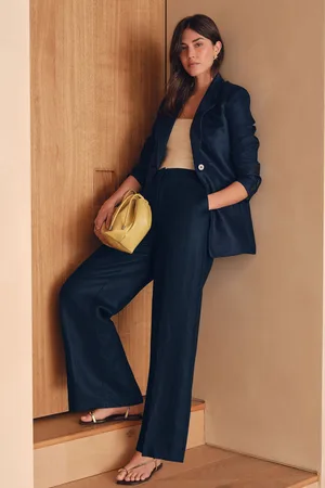 Next N Premium 100% Linen Wide Leg Trousers