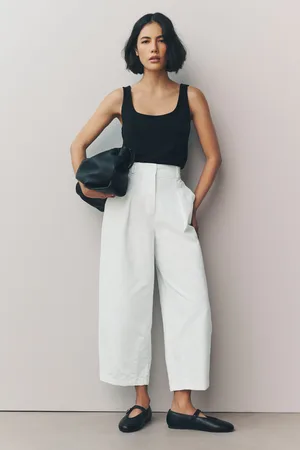 Next Elasticated Waist Barrel Leg Trousers
