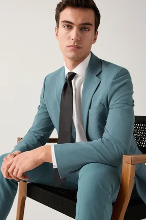 Next Teal Skinny Fit Motionflex Stretch Suit Jacket