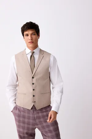 Next Textured Suit Waistcoat
