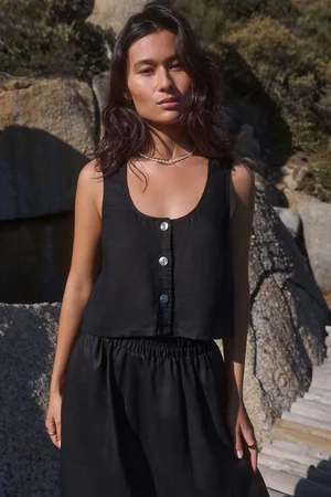 Next 100% Linen Button Down Top