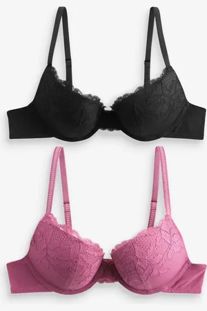 Next Rose Pink/ Lace Bras 2 Pack