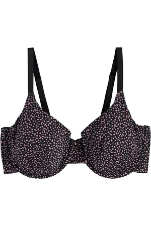 Next Mauve Purple Spot Print DD+ Minimiser Full Cup Bra