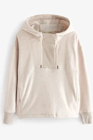 Next Ecru Fleece Hoodie