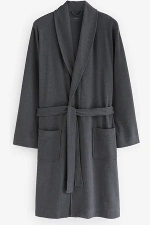 Next Charcoal Lightweight Waffle Dressing Gown