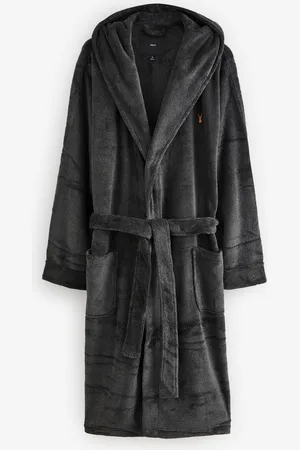 Next Slate Supersoft Hooded Dressing Gown