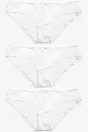 Next Brazilian No VPL Lace Back Briefs 3 Pack