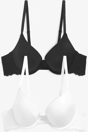 Next /White Push Up Pad Plunge Smoothing T-Shirt Bras 2 Pack A-E