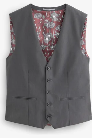 Next Charcoal Regular Fit Waistcoat