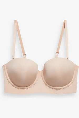 Next Praline Light Pad Smoothing Longline Low Back Strapless Bra A-E