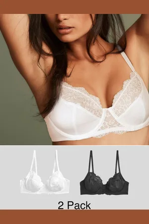Next /White 2 Pack Floral Print Non Pad Full Cup Bra