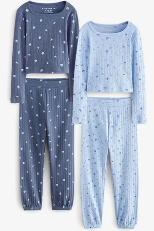 Next Ditsy Print Pointelle Rib Pyjamas 2 Pack (3-16yrs)