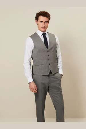 Next Light Textured Wool Suit: Waistcoat