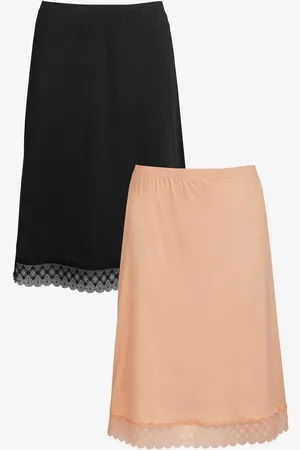 Next / Praline Nude Long Microfibre Long Half Slips 2 Pack