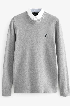 Next Oxford Crew Neck Regular Mock Shirt Jumper