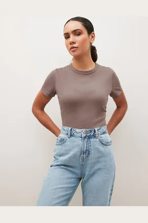 Next Taupe Brown Essential Pure Cotton Short Sleeve Crew Neck T-Shirt
