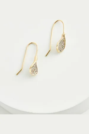 Next Tone Sparkle Petal Drop Earrings