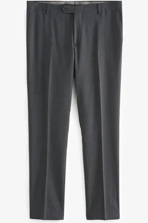 Next Charcoal Slim Fit Signature Tollegno Suit Trousers