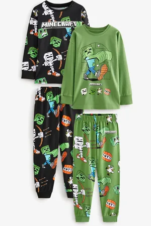 Next /Green Minecraft License Pyjamas 2 Pack (5-16yrs)