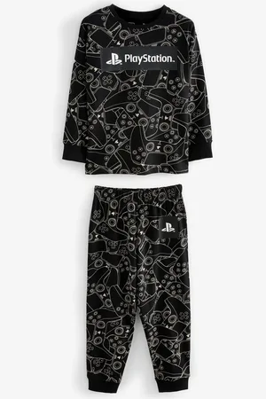Next /White Playstation Single Long Leg Sleeve Pyjamas (3-16yrs)