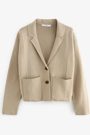 Next 100% Cotton Knitted Blazer Cardigan