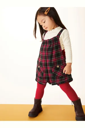 Next Red Cotton Rich Cable Tights