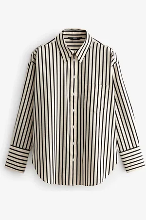 Next /White Stripe Oversized Shirt