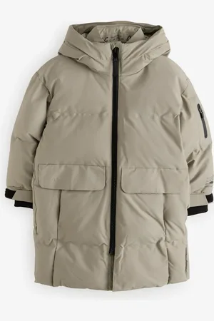 Next Premium Waterproof Longline Padded Puffer Coat (3-16yrs)