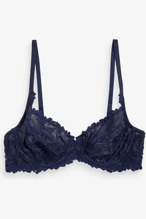 Next Blue Non Pad Full Cup A-E Lace Ultimate Comfort Bra