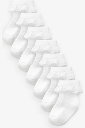 Next Lace Baby Socks 7 Pack (0mths-2yrs)