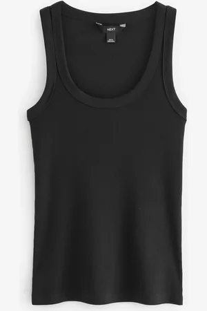 Next Premium Ribbed Scoop Tank Vest Sleeveless Top