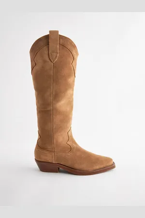Next Suede Forever Comfort Cowboy Boho Knee High Boots
