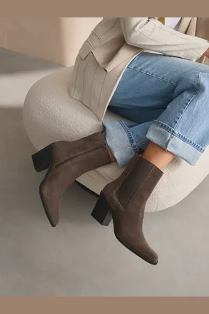 Next Chocolate Boho Forever Comfort Leather Formal Cowboy Boots