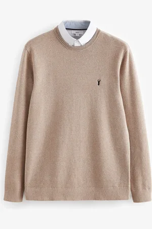 Next Oxford Crew Neck Regular Mock Shirt Jumper