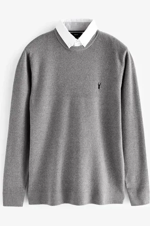 Next Light Crew Neck Regular Mock Shirt Jumper