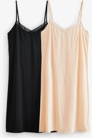 Next / Pastel Rose Nude Short Soft Microfibre Slips 2 Pack