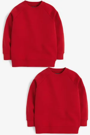 Next Red 2 Pack Crew Neck School Sweater (3-16yrs)