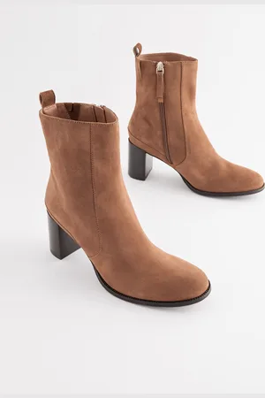 Next Forever Comfort Leather Ankle Heeled Boots