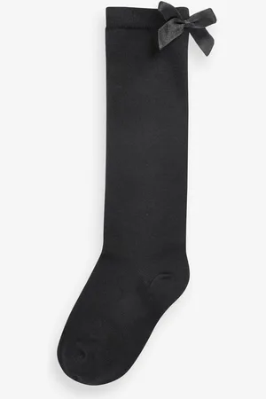 Next 2 Pack Cotton Rich Bow Knee High Socks