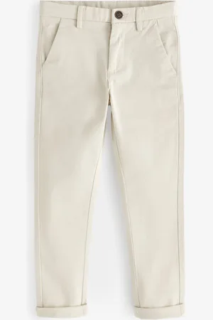 Next Ecru Skinny Fit Stretch Chino Trousers (3-17yrs)