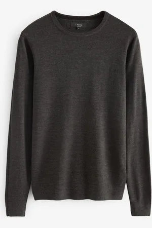 Next Dark Crew Neck Regular Soft Touch Knit Jumper