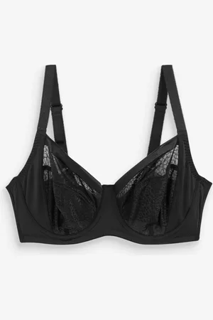 Next DD+ Non Pad Balcony Smoothing Animal Mesh Underwired with Side Support Bra