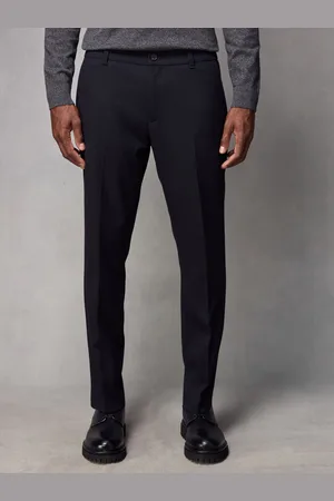 Next Blue Elasticated Waist Smart Wool Blend Joggers