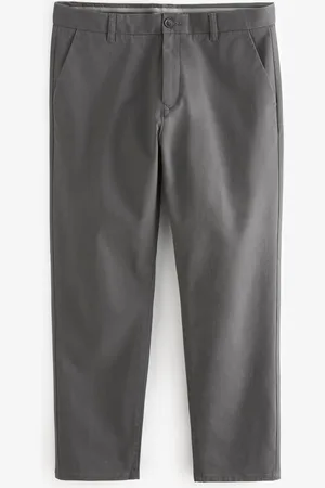 Next Dark Straight Fit Stretch Chinos Trousers