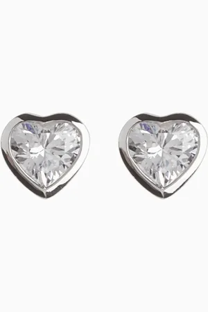 Next Sterling Delicate Heart Stud Earrings