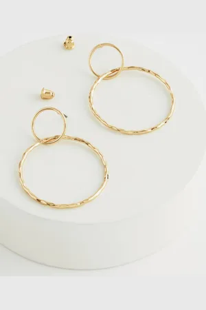 Next Tone Circle Drop Earrings