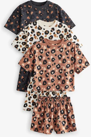 Next /Cream Short Pyjamas 3 Pack (3-16yrs)