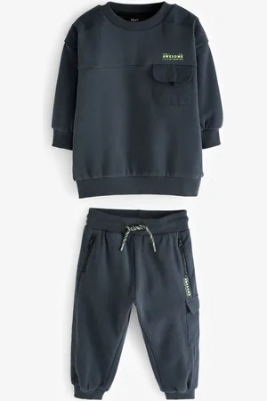Next Charcoal Utility Sweatshirt and Joggers Set (3mths-7yrs)