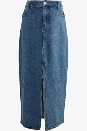 Next Mid Denim Maternity Midaxi 100% Cotton Skirt